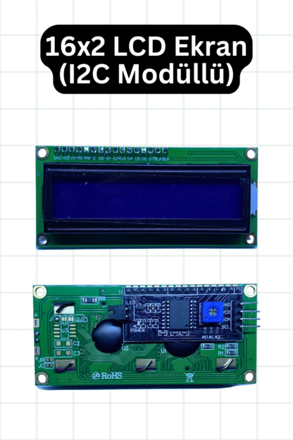 16x2 Karakter Lcd Ekran - Mavi