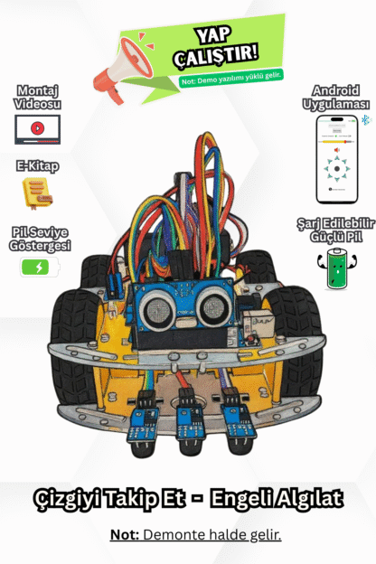 Arduino 4WD Robotik Araç Kiti