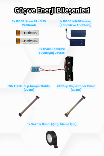 Arduino 4WD Robotik Araç Kiti - Görsel 5