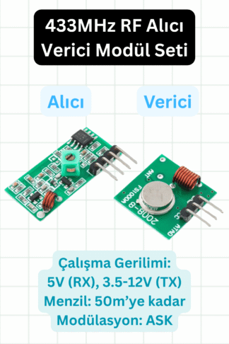 433MHz RF Alıcı Verici Modül Seti