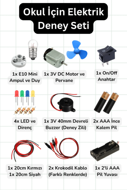 Okul İçin Elektrik Deney Seti