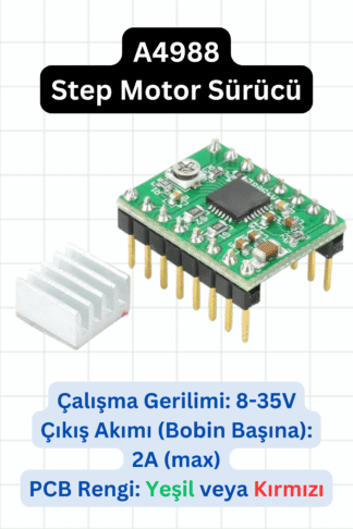 A4988 Step Motor Sürücü Modülü