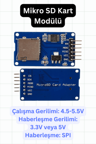 Micro SD Kart Modülü – SPI Arayüzlü